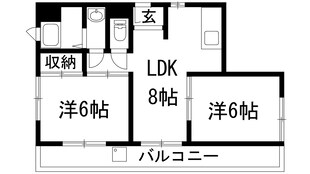 ふじハイツの物件間取画像